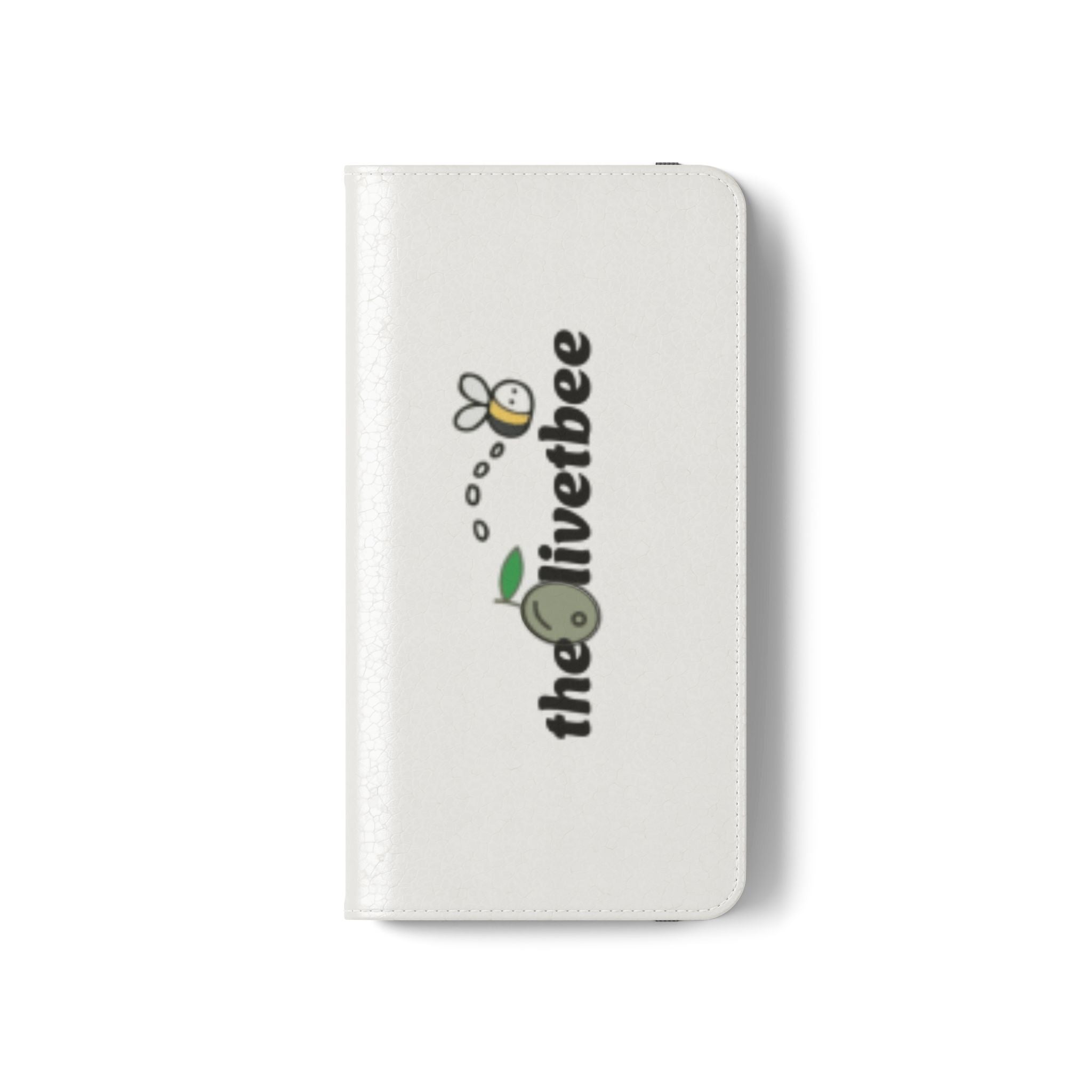 Flip Case Phone Wallet — 'theOlivetbee' Folio with Card Slots