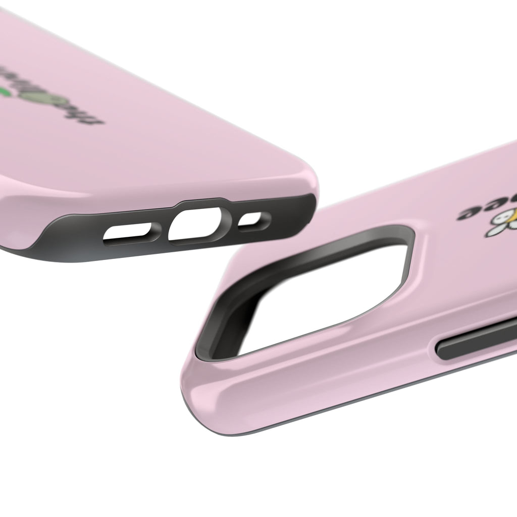Pink Magnetic Impact-Resistant Phone Case — 'theolivetbee' , Shockproof MagSafe-Compatible Protection