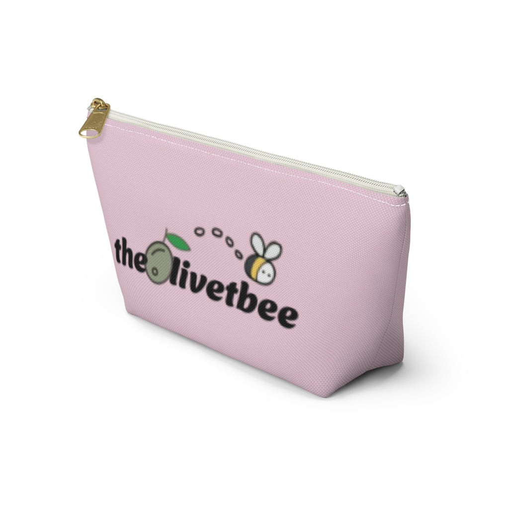Pink 'theOlivetbee' — Travel Cosmetic Bag