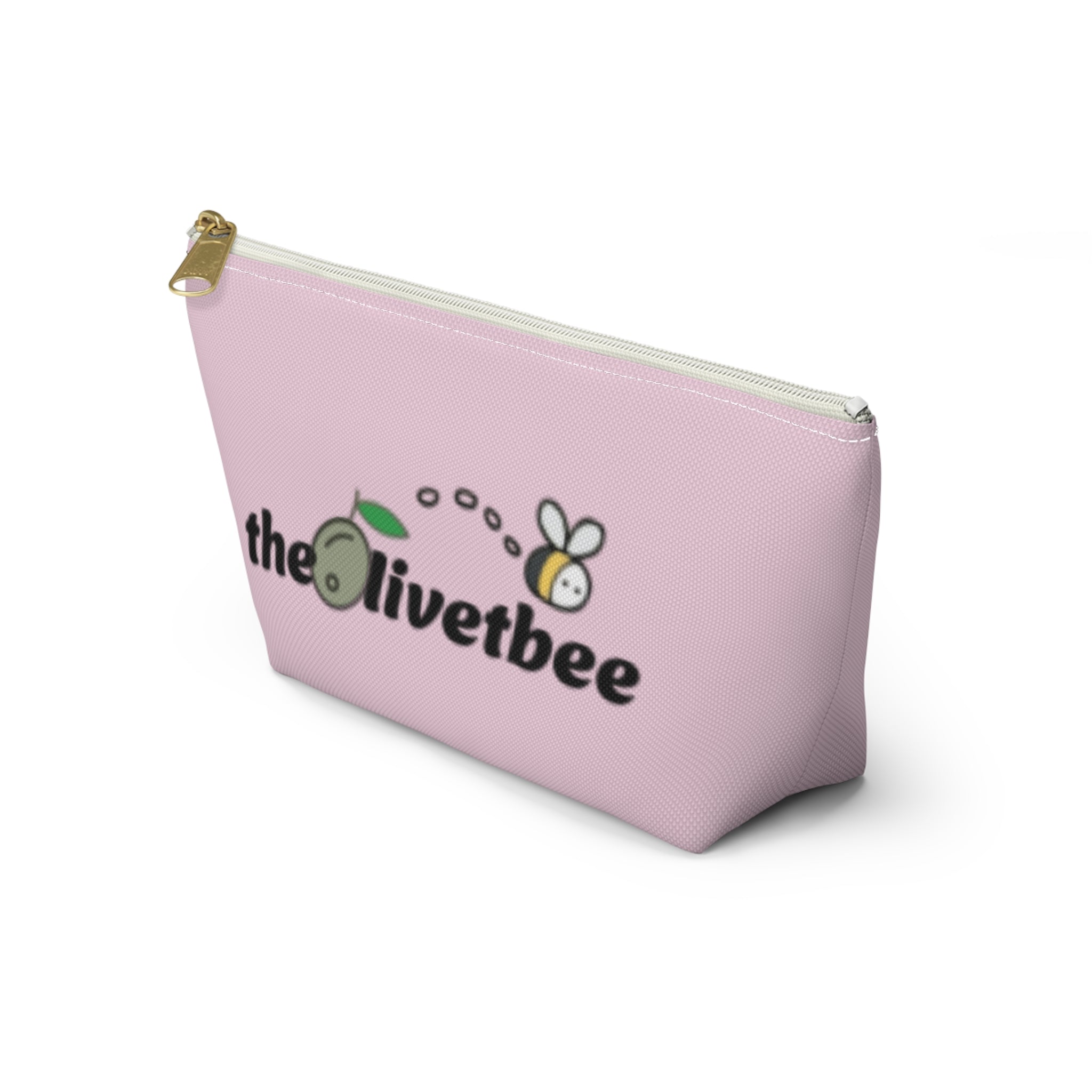 Pink 'theOlivetbee' — Travel Cosmetic Bag