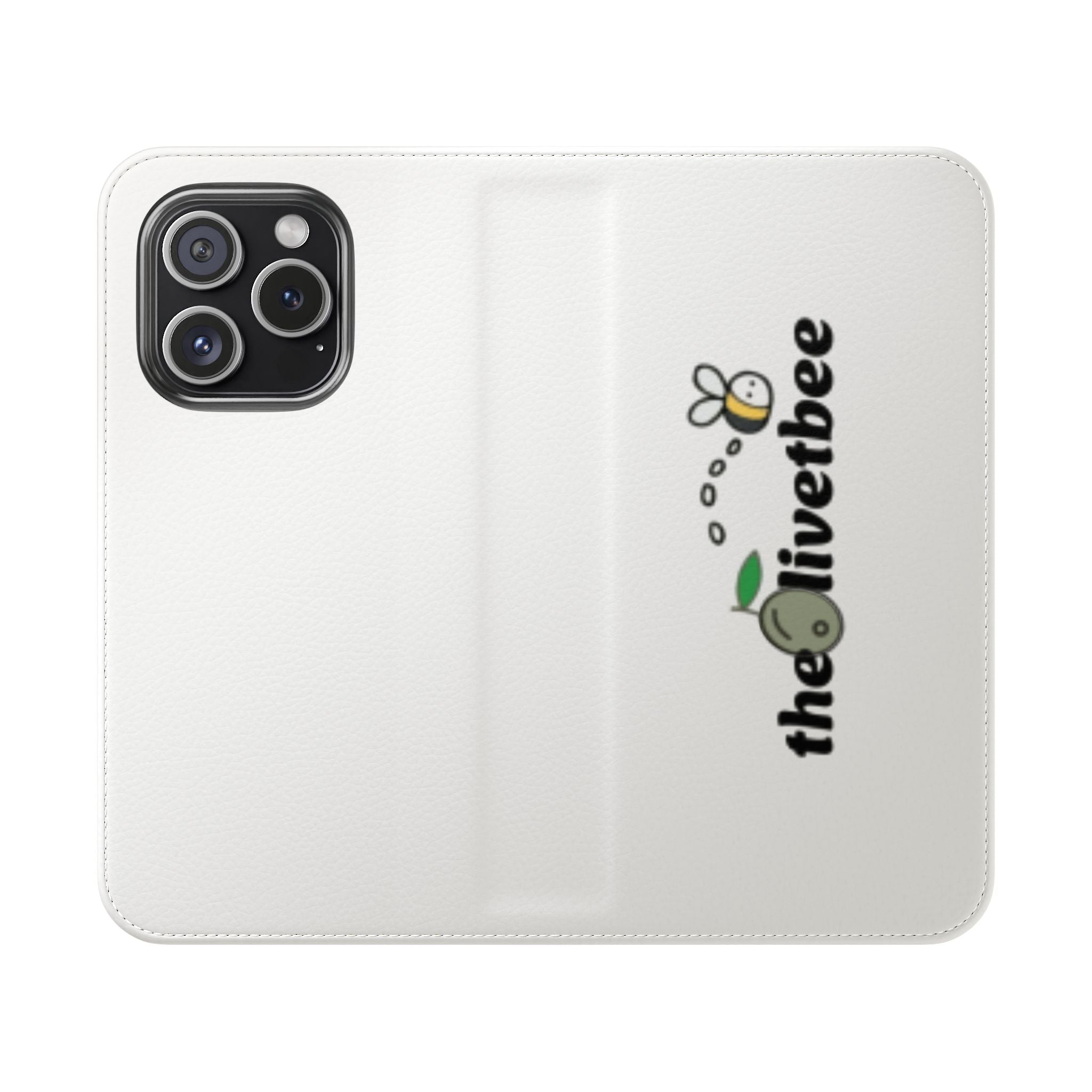 Flip Case Phone Wallet — 'theOlivetbee' Folio with Card Slots