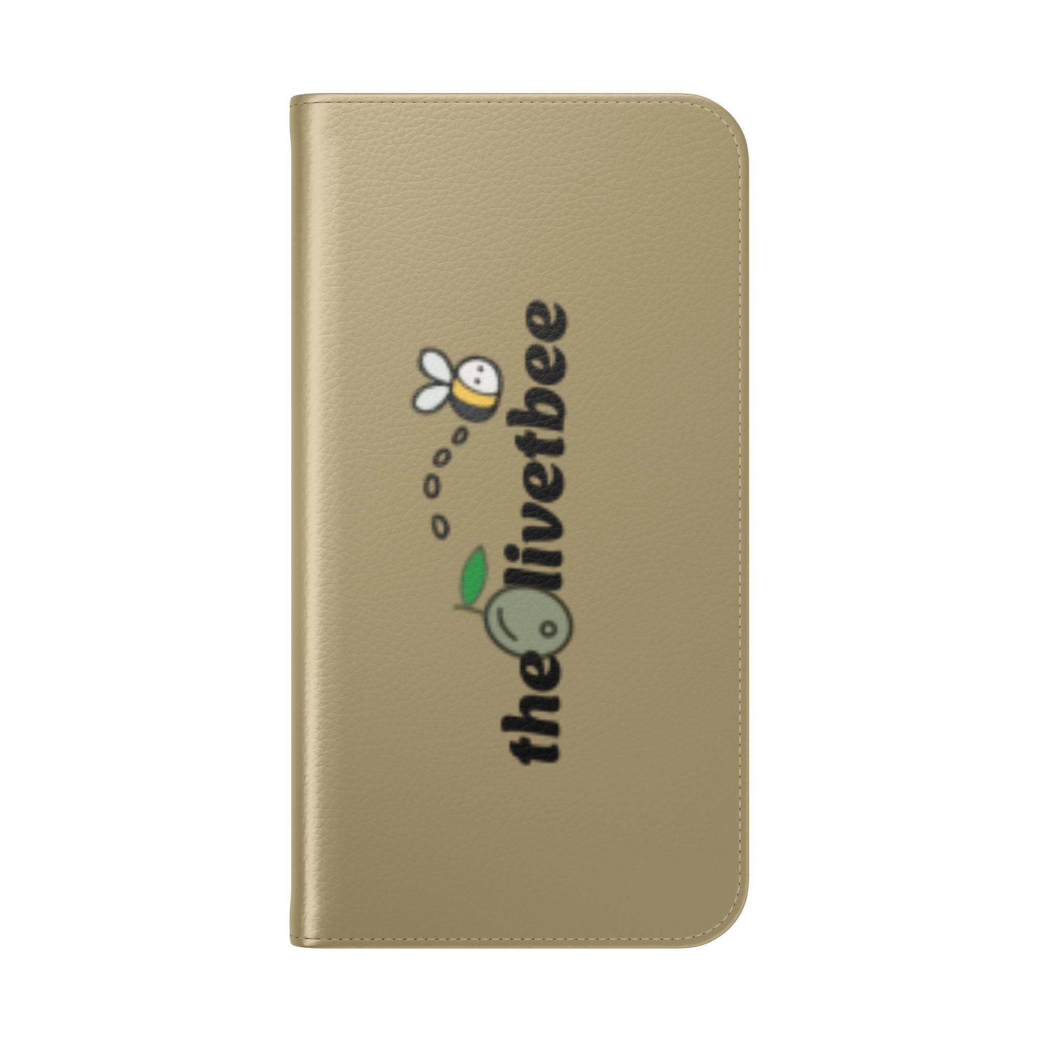 Flip Case Phone Wallet — 'theOlivetbee' Logo Folio Cover with Card Slots