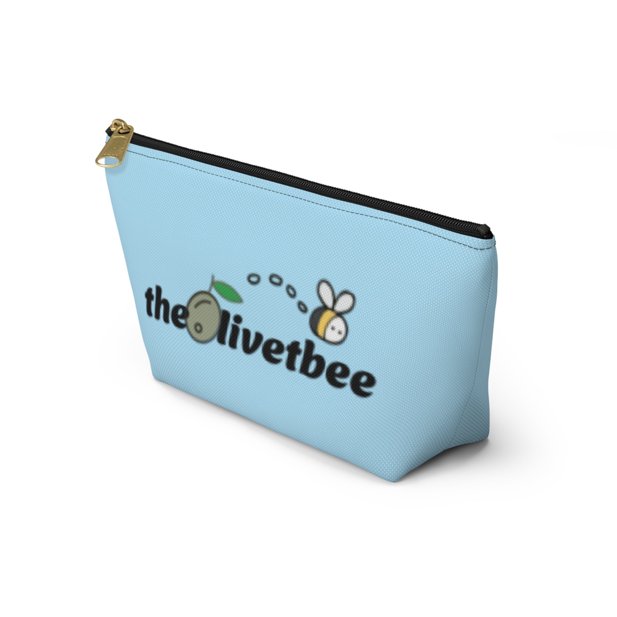 Blue "theOlivetbee" — Travel Cosmetic Bag