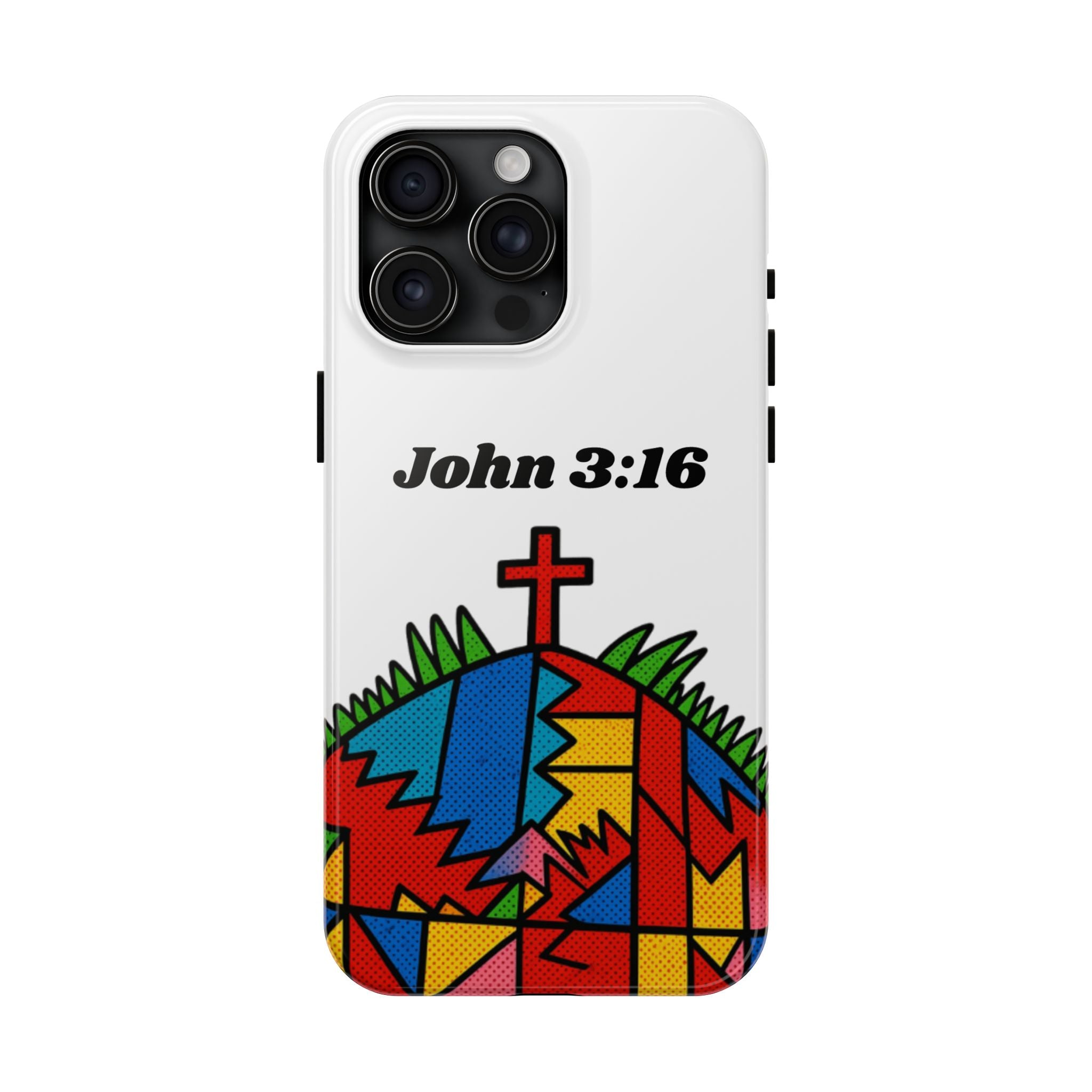 John 3:16 Christian Phone Case — Tough Religious Bible Verse Design