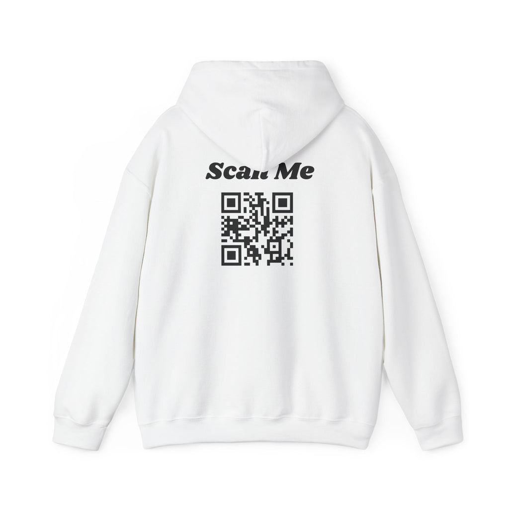 "theOlivetbee" hoodie | QR code back, Scan Me