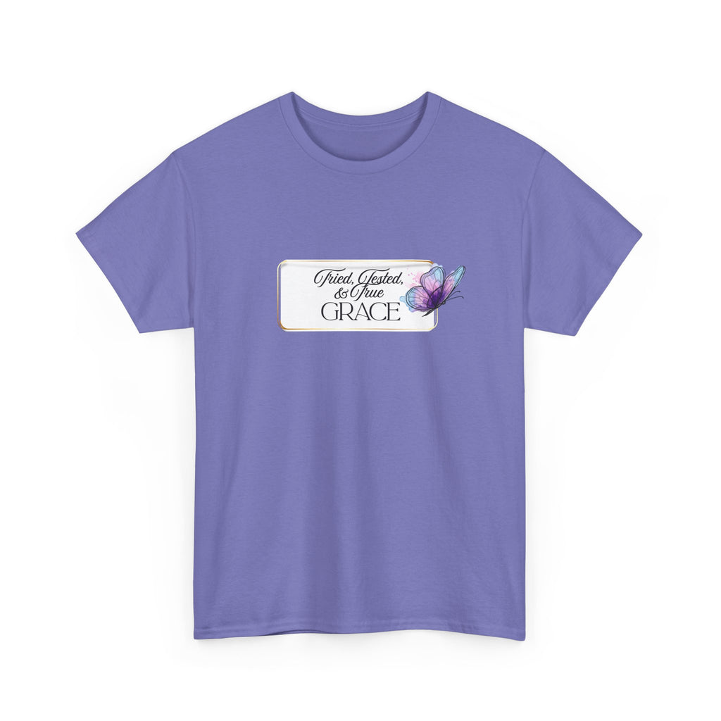 "Tried, Tested, & True Grace" book tee