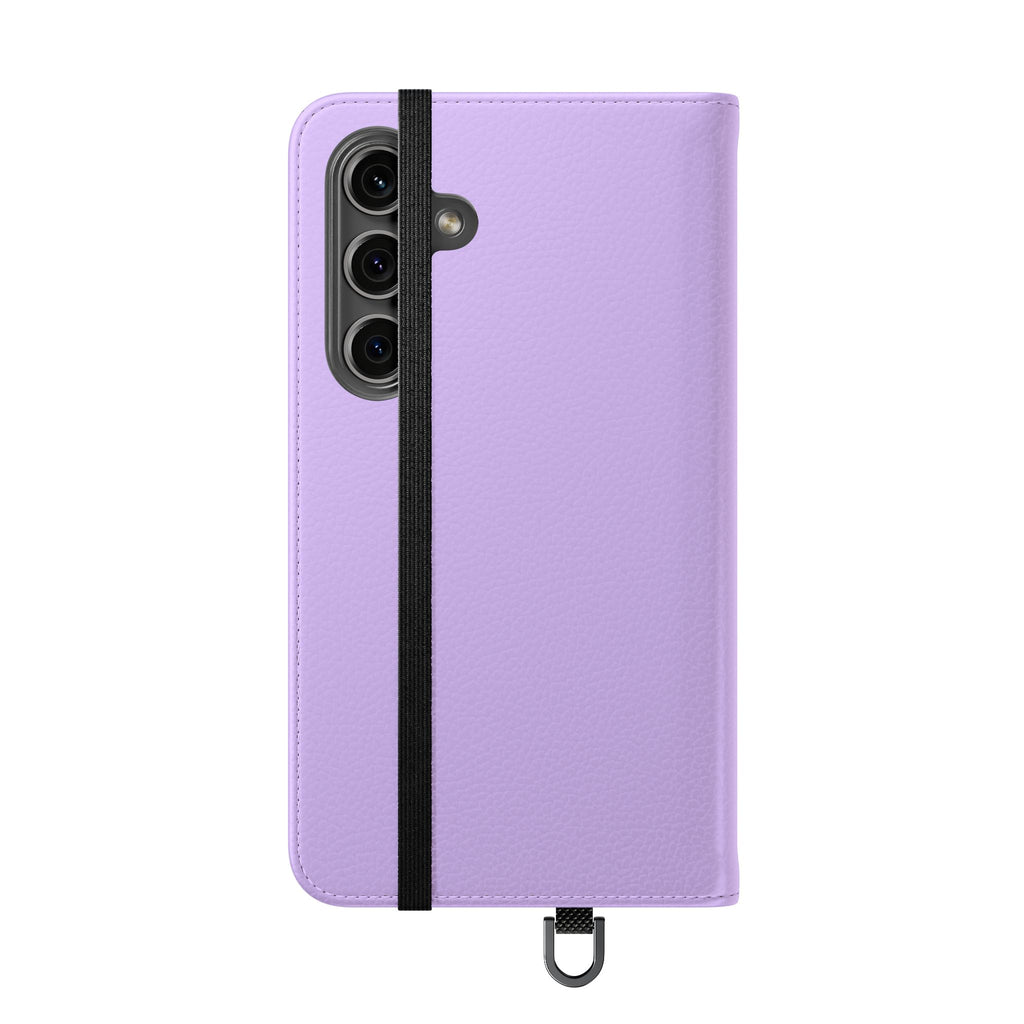 Lavender Flip Phone Case – “Tried, Tested, God’s Given Grace” Wallet Cover