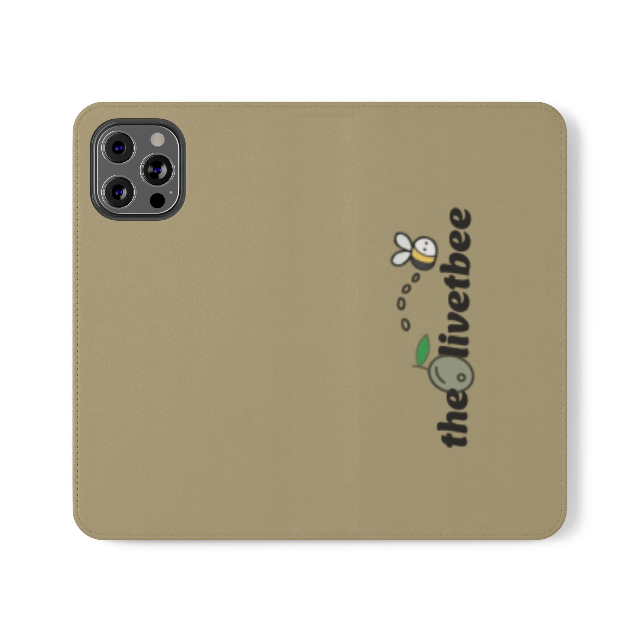 Flip Case Phone Wallet — 'theOlivetbee' Logo Folio Cover with Card Slots