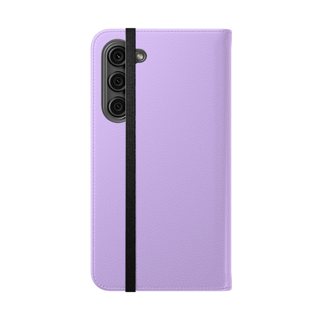 Lavender Flip Phone Case – “Tried, Tested, God’s Given Grace” Wallet Cover