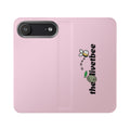 Pink Bee Logo Flip Phone Case — theOlivetbee Wallet Cover