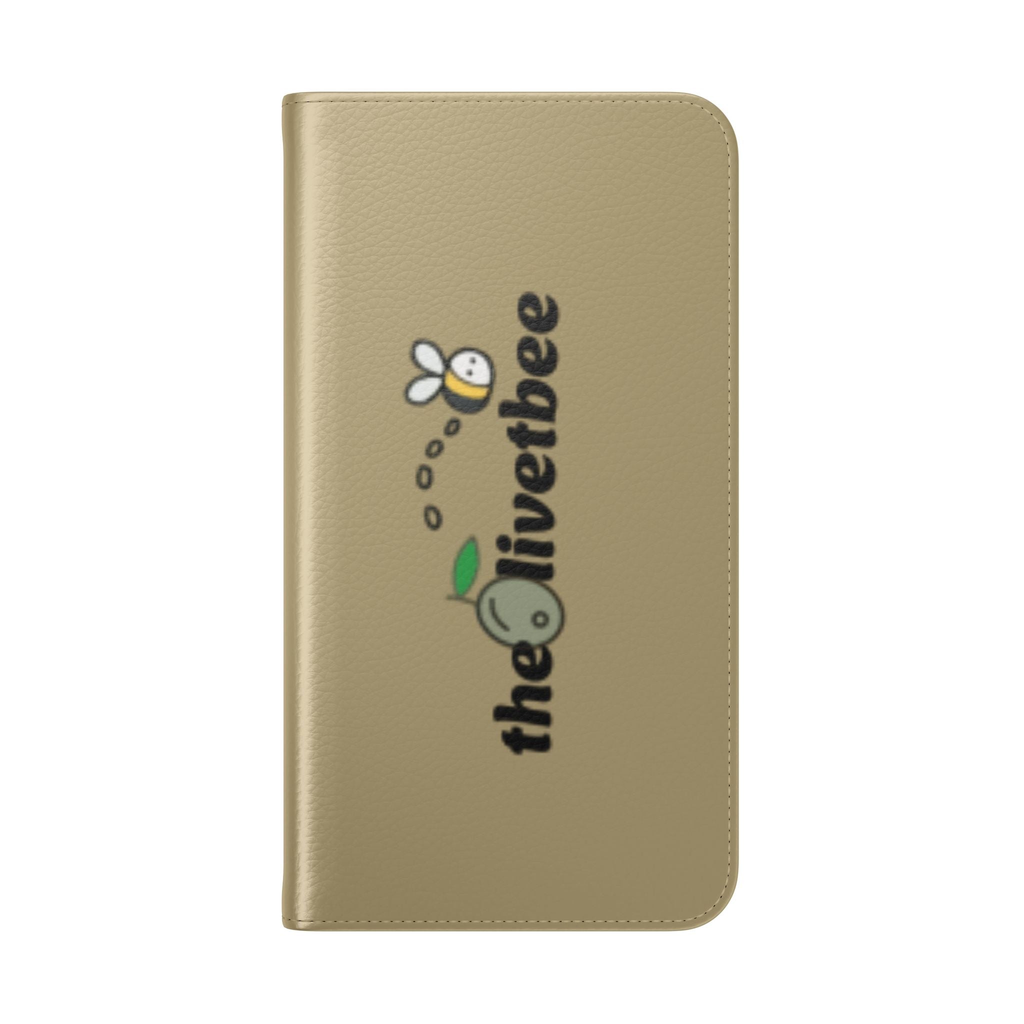 Flip Case Phone Wallet — 'theOlivetbee' Logo Folio Cover with Card Slots