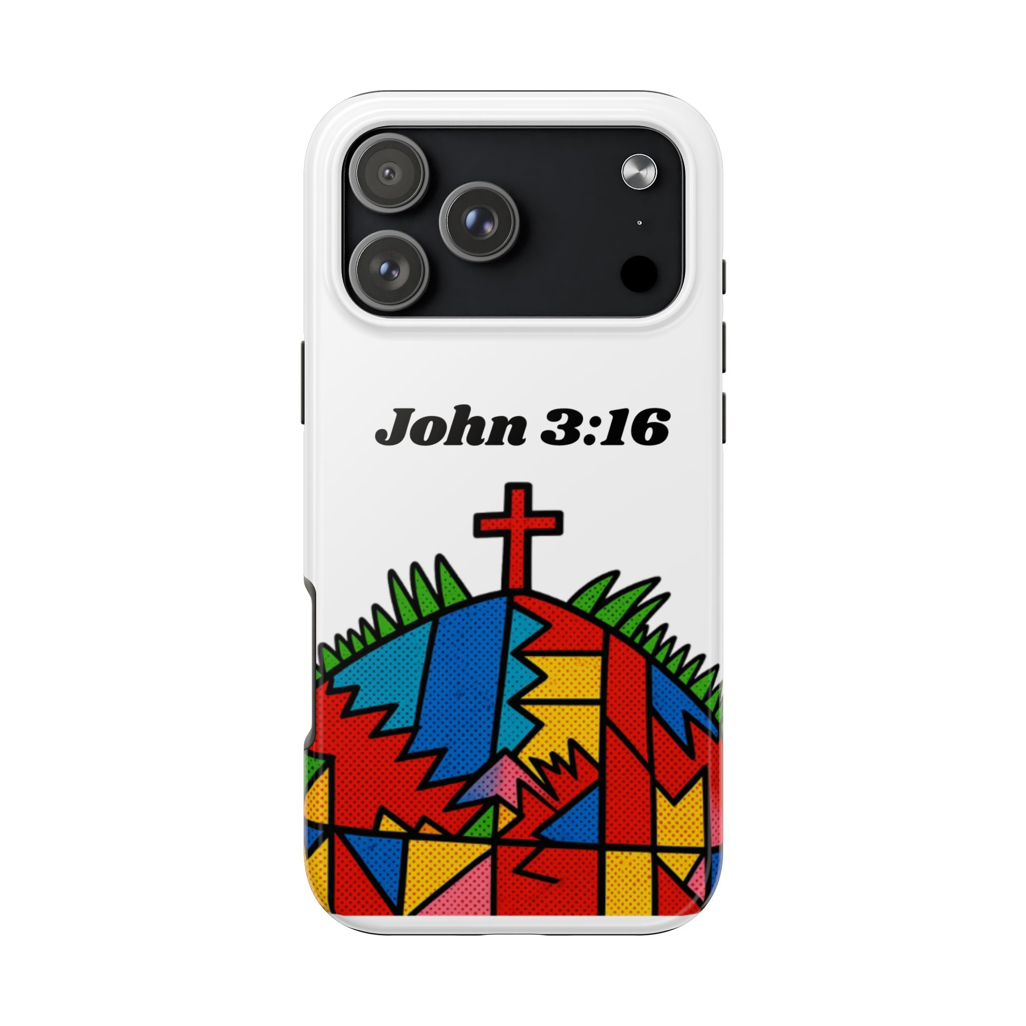 John 3:16 Christian Phone Case — Tough Religious Bible Verse Design