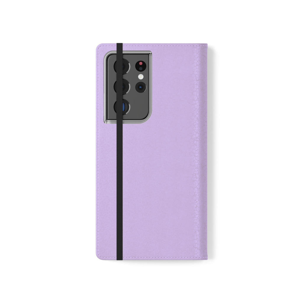 Lavender Flip Phone Case – “Tried, Tested, God’s Given Grace” Wallet Cover