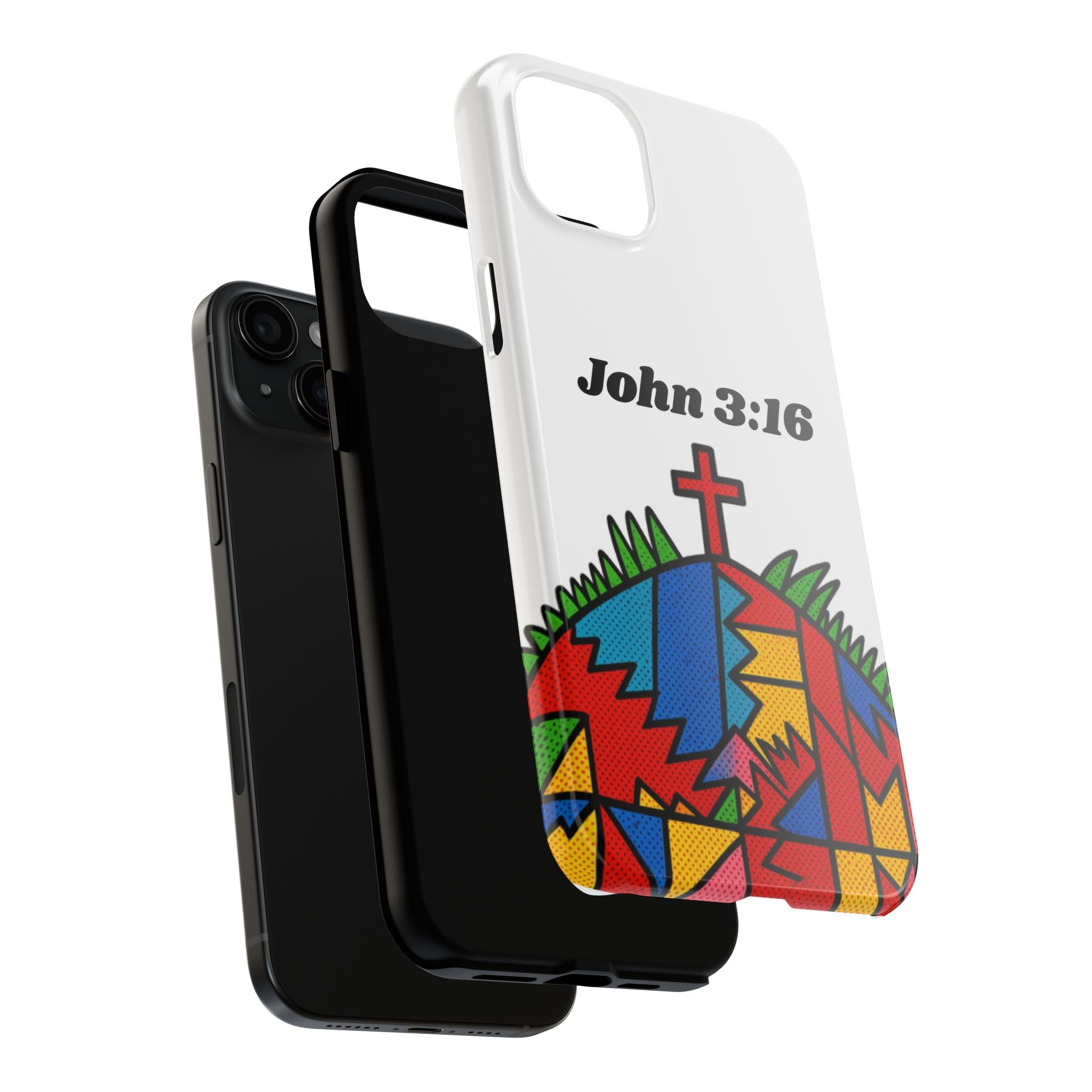 John 3:16 Christian Phone Case — Tough Religious Bible Verse Design