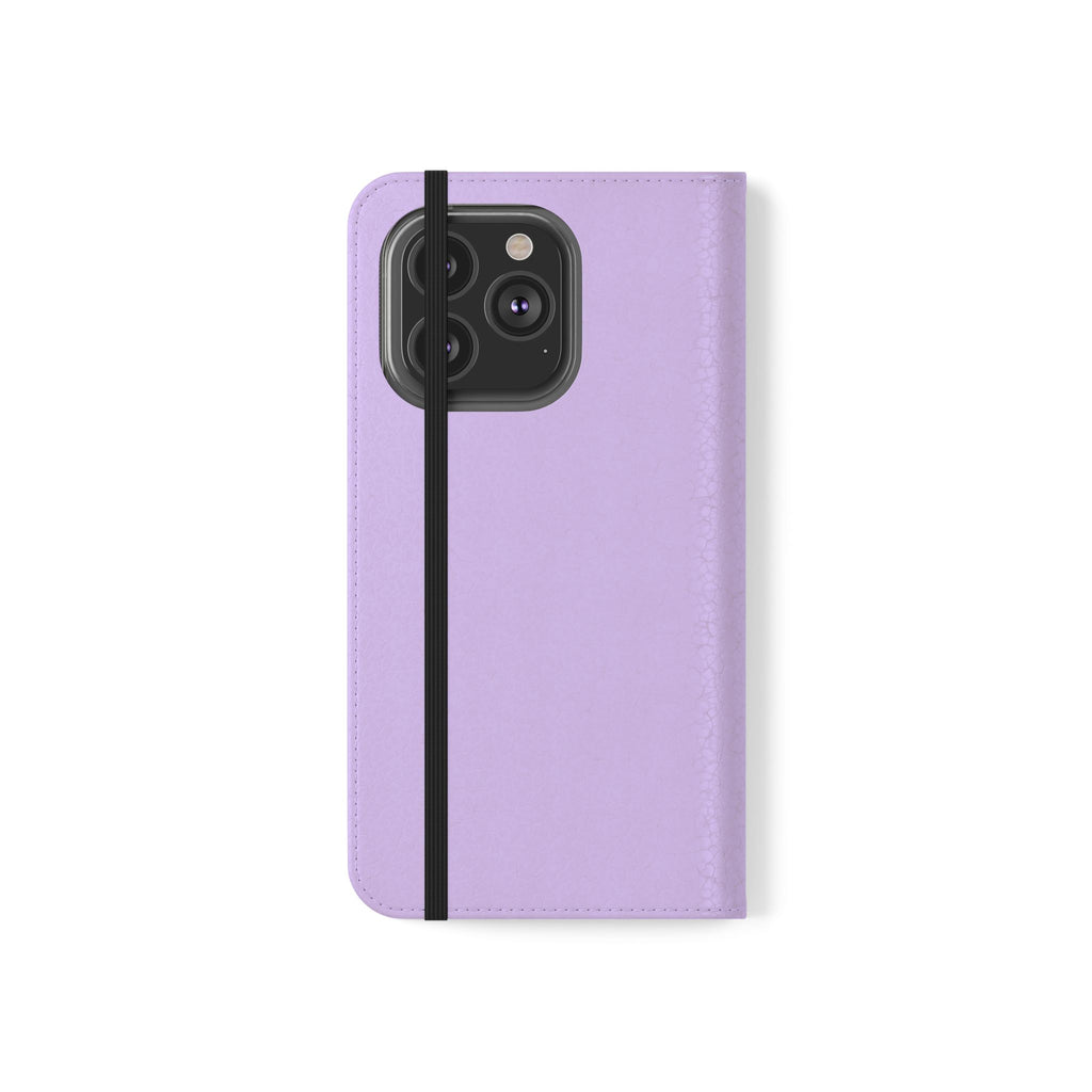 Lavender Flip Phone Case – “Tried, Tested, God’s Given Grace” Wallet Cover