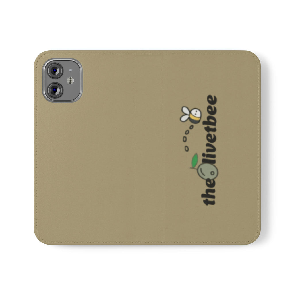 Flip Case Phone Wallet — 'theOlivetbee' Logo Folio Cover with Card Slots