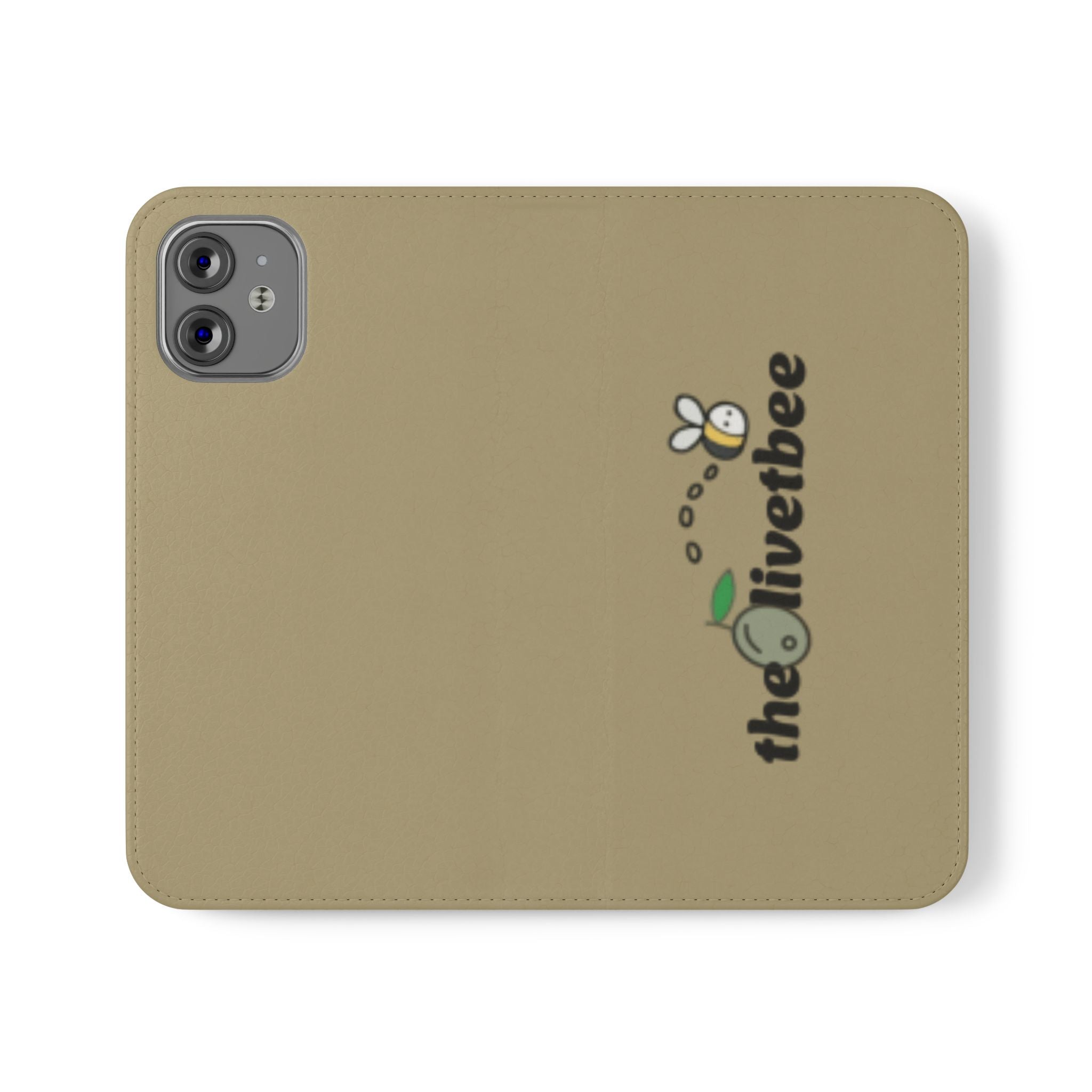 Flip Case Phone Wallet — 'theOlivetbee' Logo Folio Cover with Card Slots
