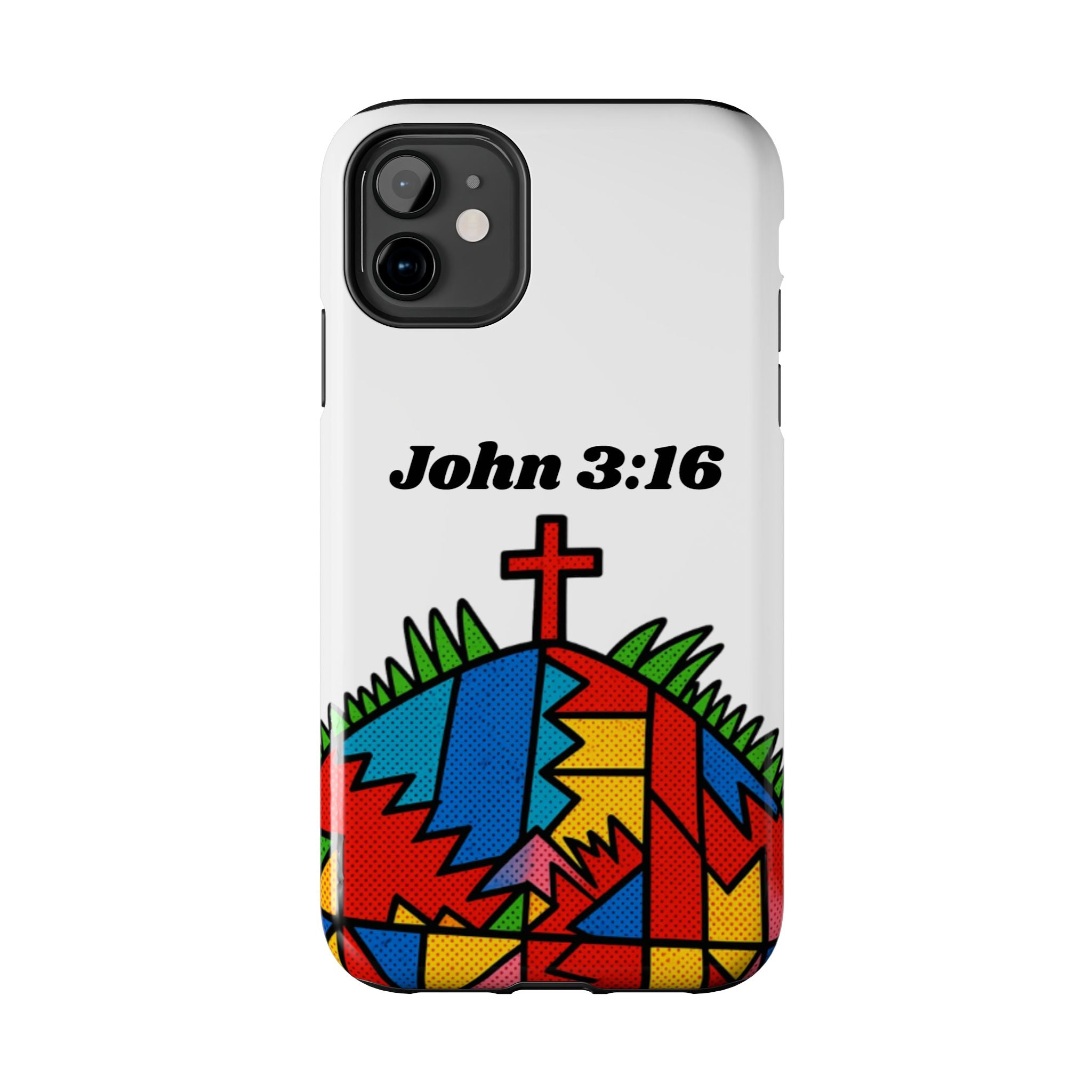 John 3:16 Christian Phone Case — Tough Religious Bible Verse Design