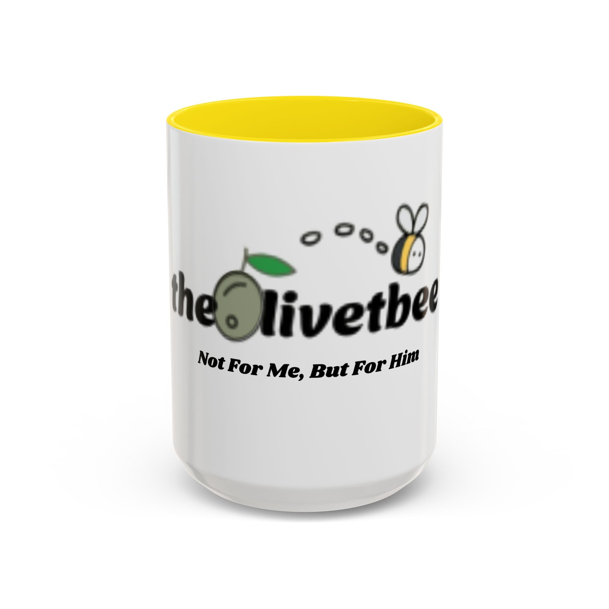 theOlivetbee Coffee Mug — "Not For Me, But For Him" Accent Ceramic Mug (11/15oz)