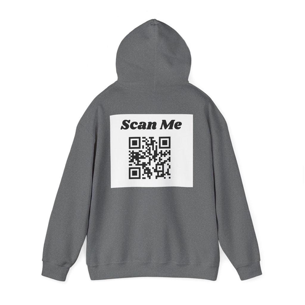 "theOlivetbee" hoodie | QR code back, Scan Me
