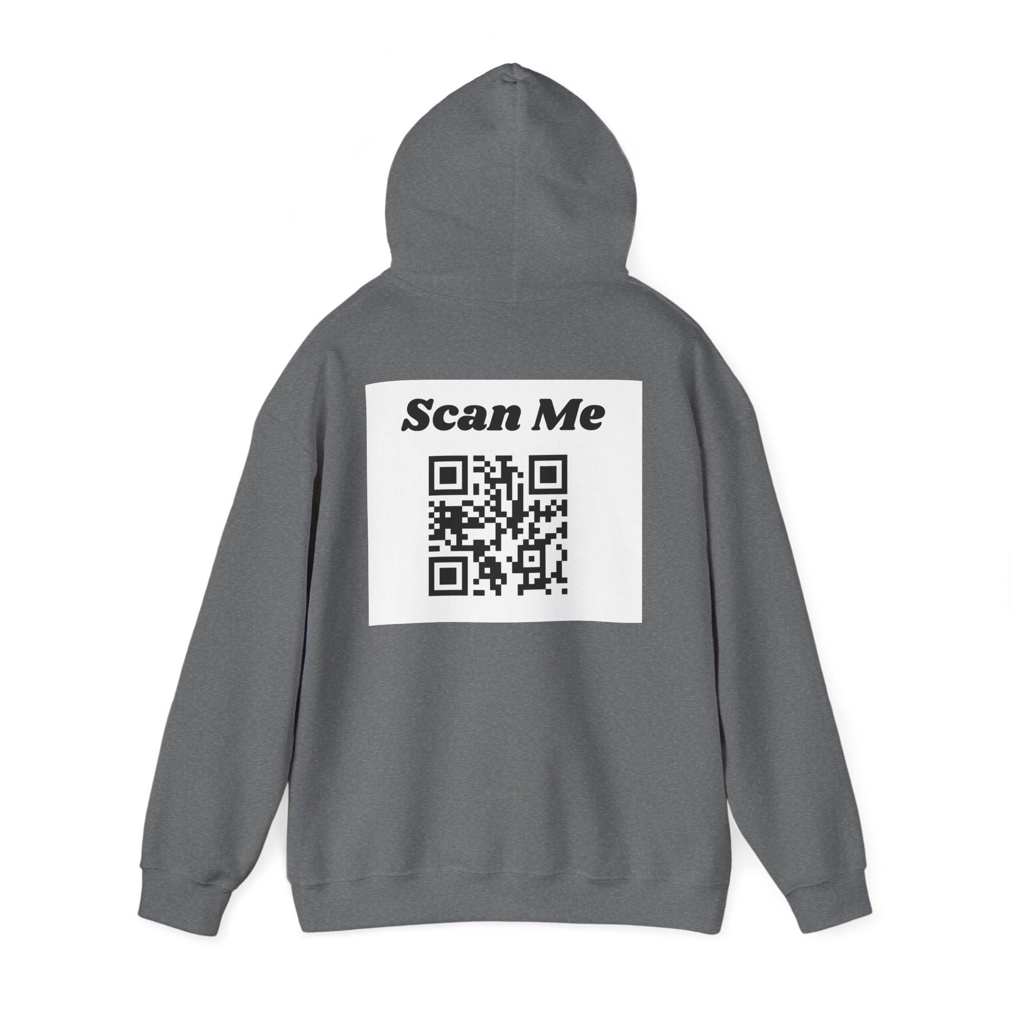 "theOlivetbee" hoodie | QR code back, Scan Me