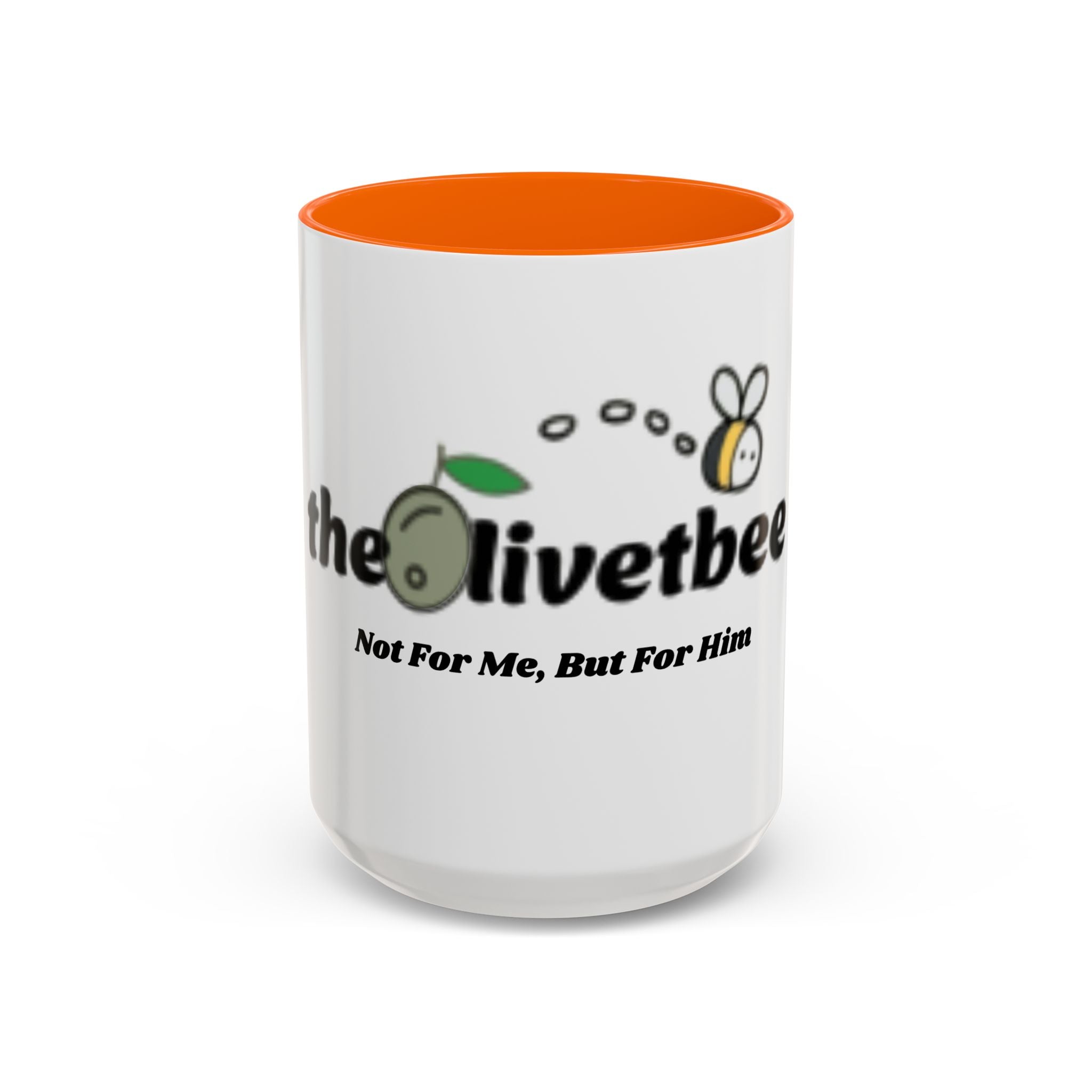 theOlivetbee Coffee Mug — "Not For Me, But For Him" Accent Ceramic Mug (11/15oz)