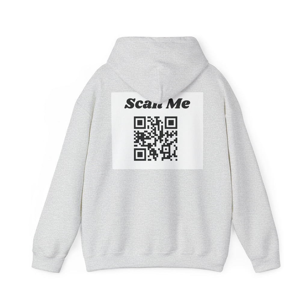 "theOlivetbee" hoodie | QR code back, Scan Me
