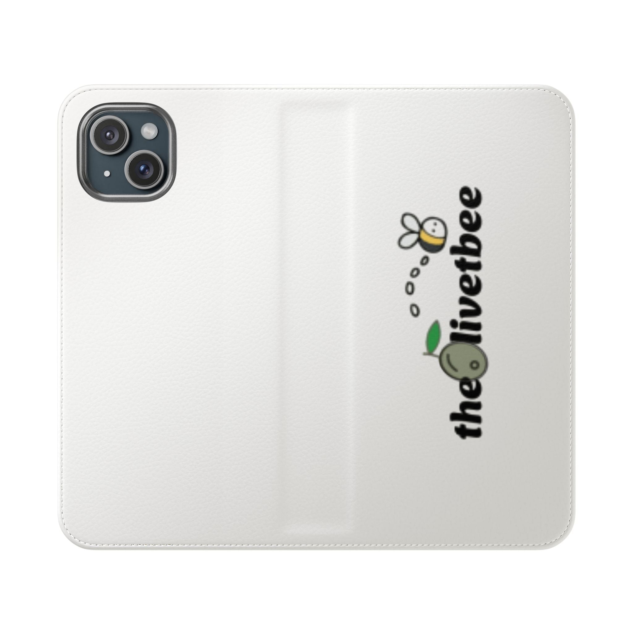 Flip Case Phone Wallet — 'theOlivetbee' Folio with Card Slots