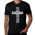 Fathers Day Blessed Dad Cross Christian Daddy Papa Dada Men  Vintage-inspired T-Shirt