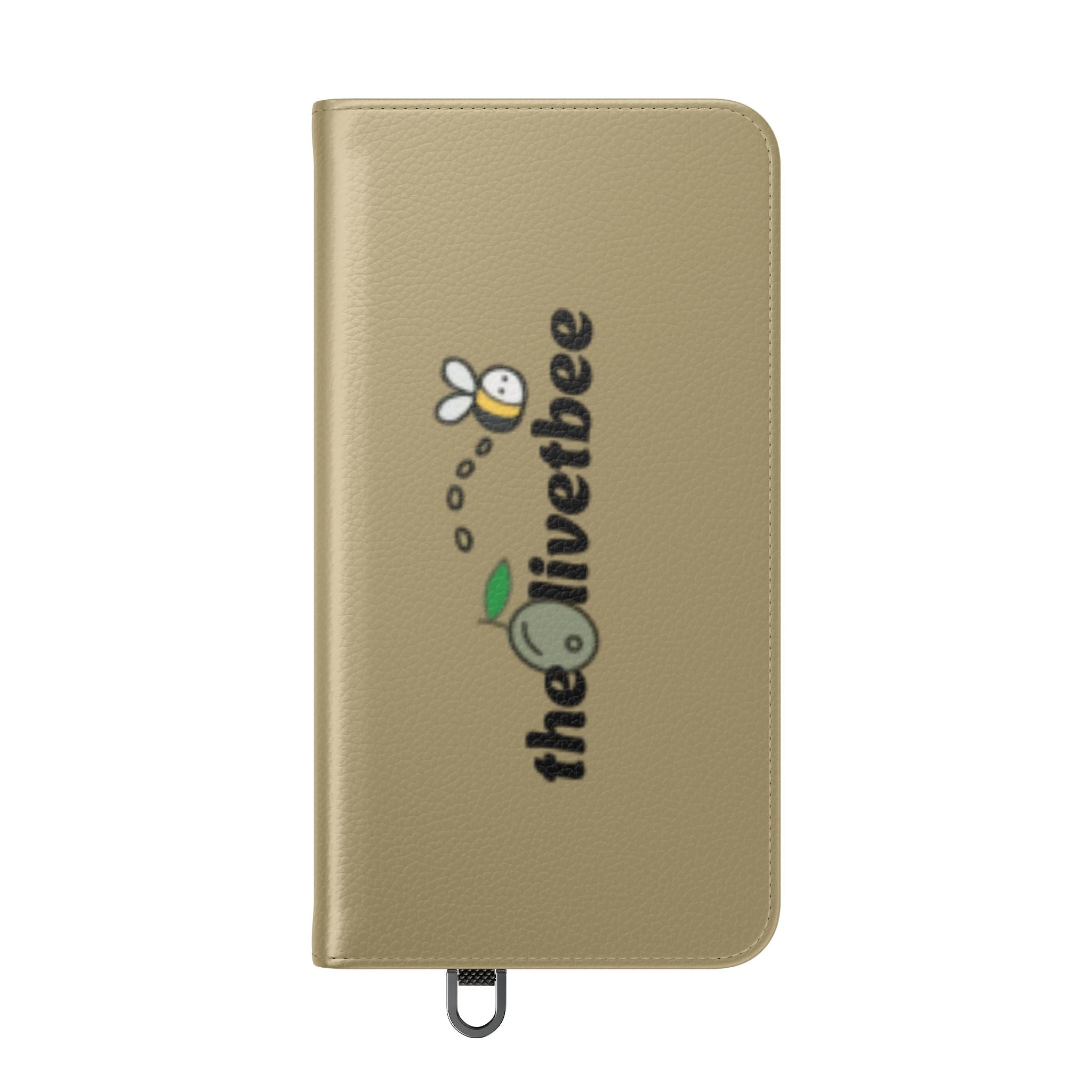 Flip Case Phone Wallet — 'theOlivetbee' Logo Folio Cover with Card Slots