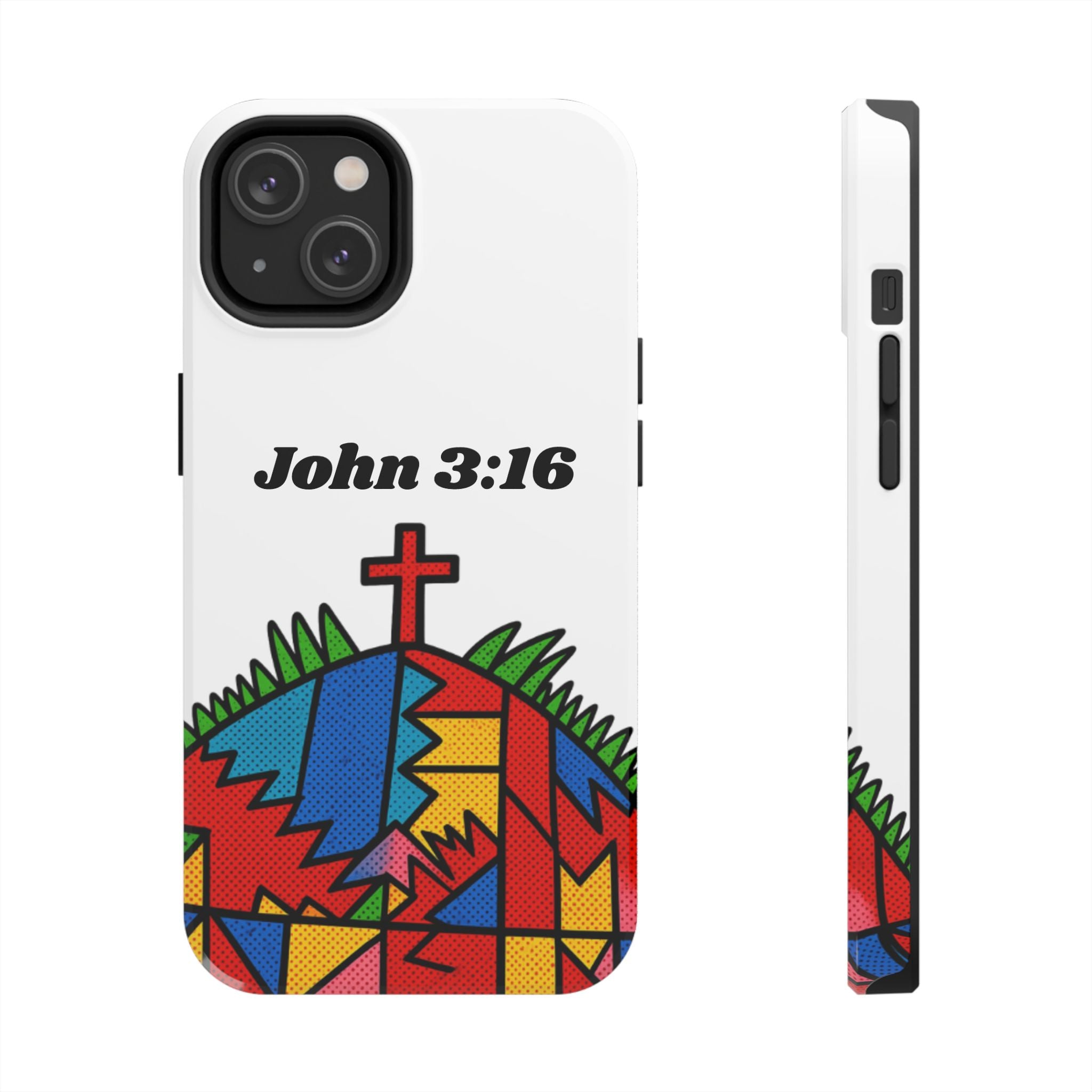 John 3:16 Christian Phone Case — Tough Religious Bible Verse Design