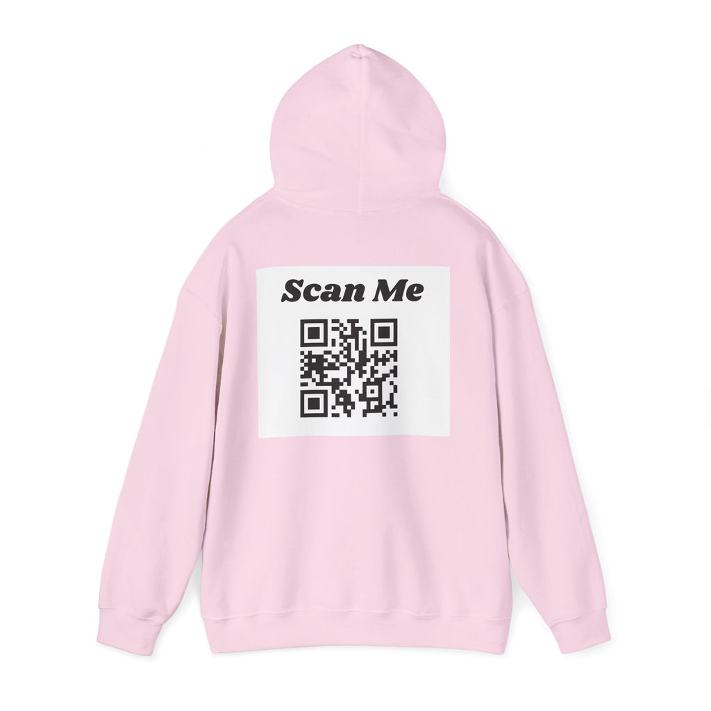 "theOlivetbee" hoodie | QR code back, Scan Me