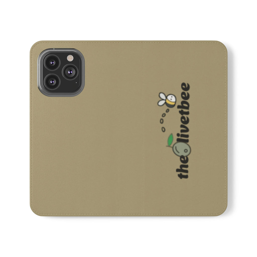 Flip Case Phone Wallet — 'theOlivetbee' Logo Folio Cover with Card Slots