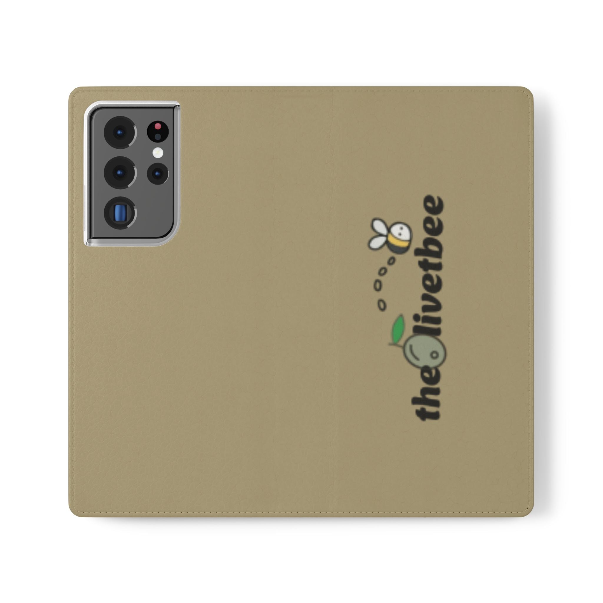 Flip Case Phone Wallet — 'theOlivetbee' Logo Folio Cover with Card Slots