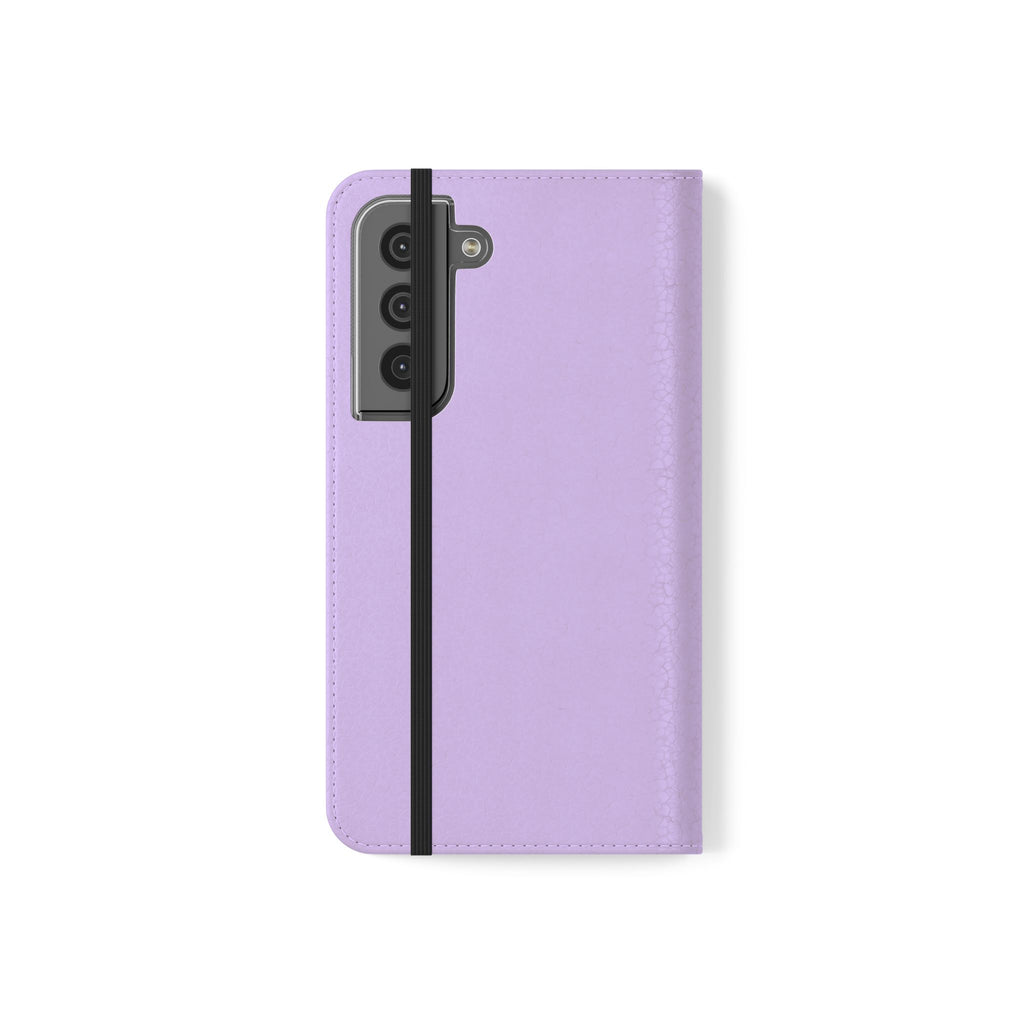 Lavender Flip Phone Case – “Tried, Tested, God’s Given Grace” Wallet Cover