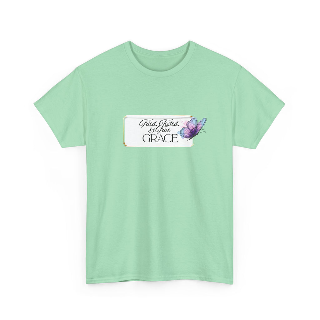 "Tried, Tested, & True Grace" book tee