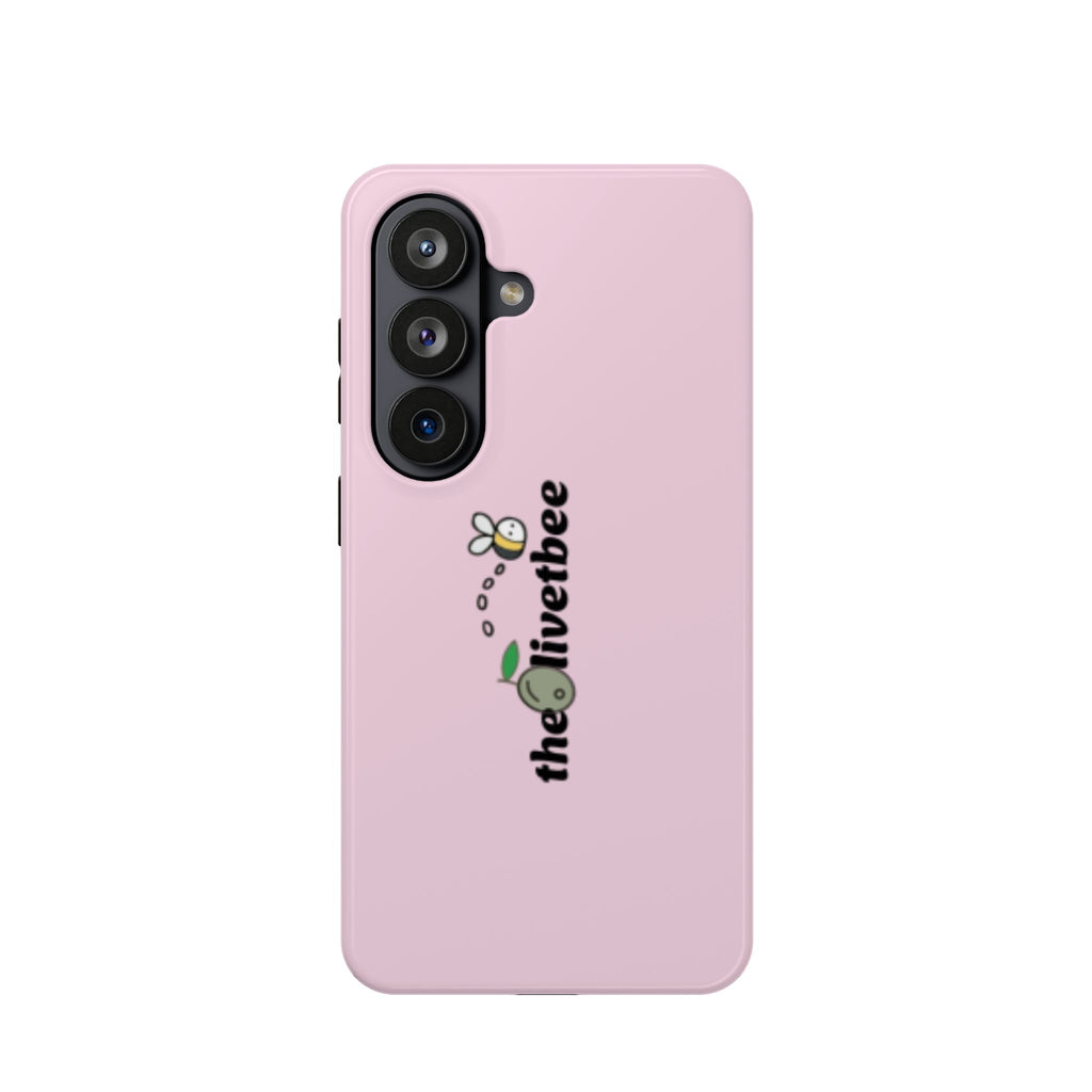 Pink Magnetic Impact-Resistant Phone Case — 'theolivetbee' , Shockproof MagSafe-Compatible Protection