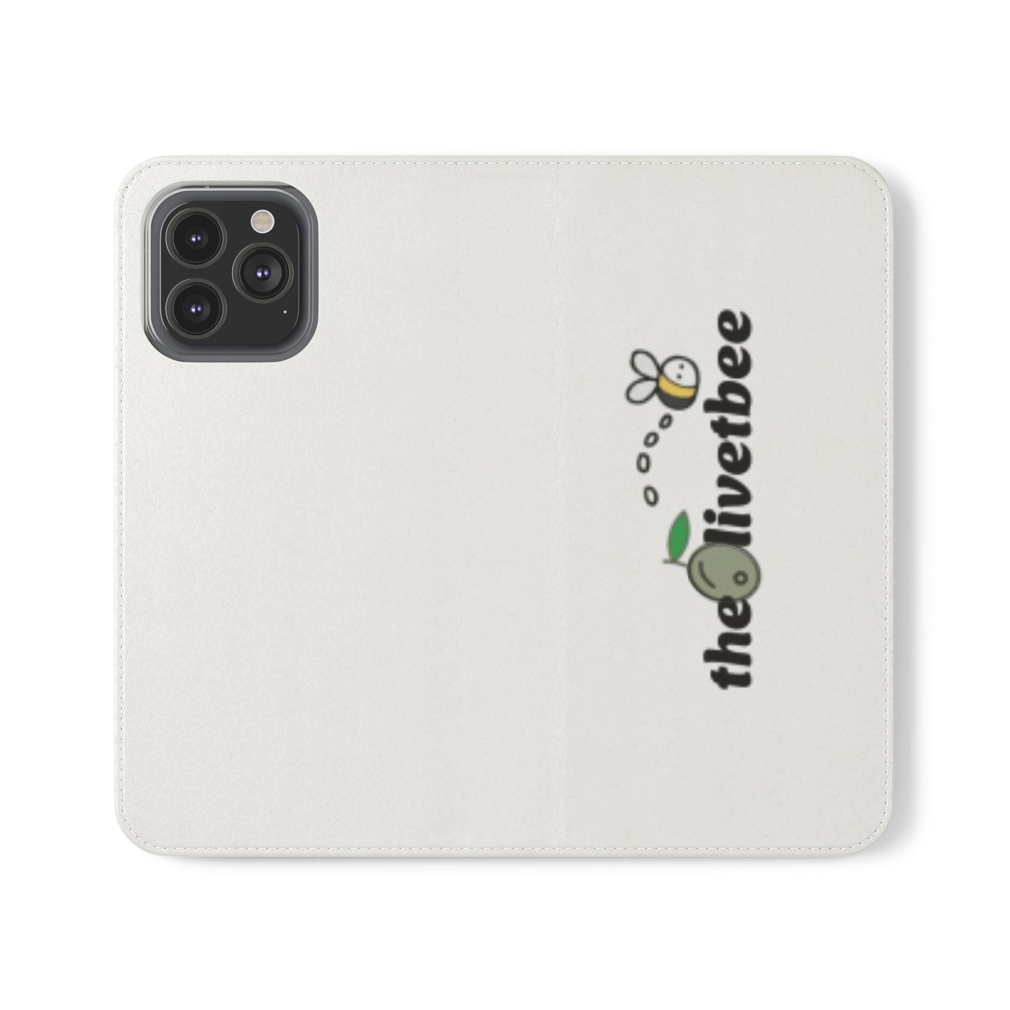 Flip Case Phone Wallet — 'theOlivetbee' Folio with Card Slots