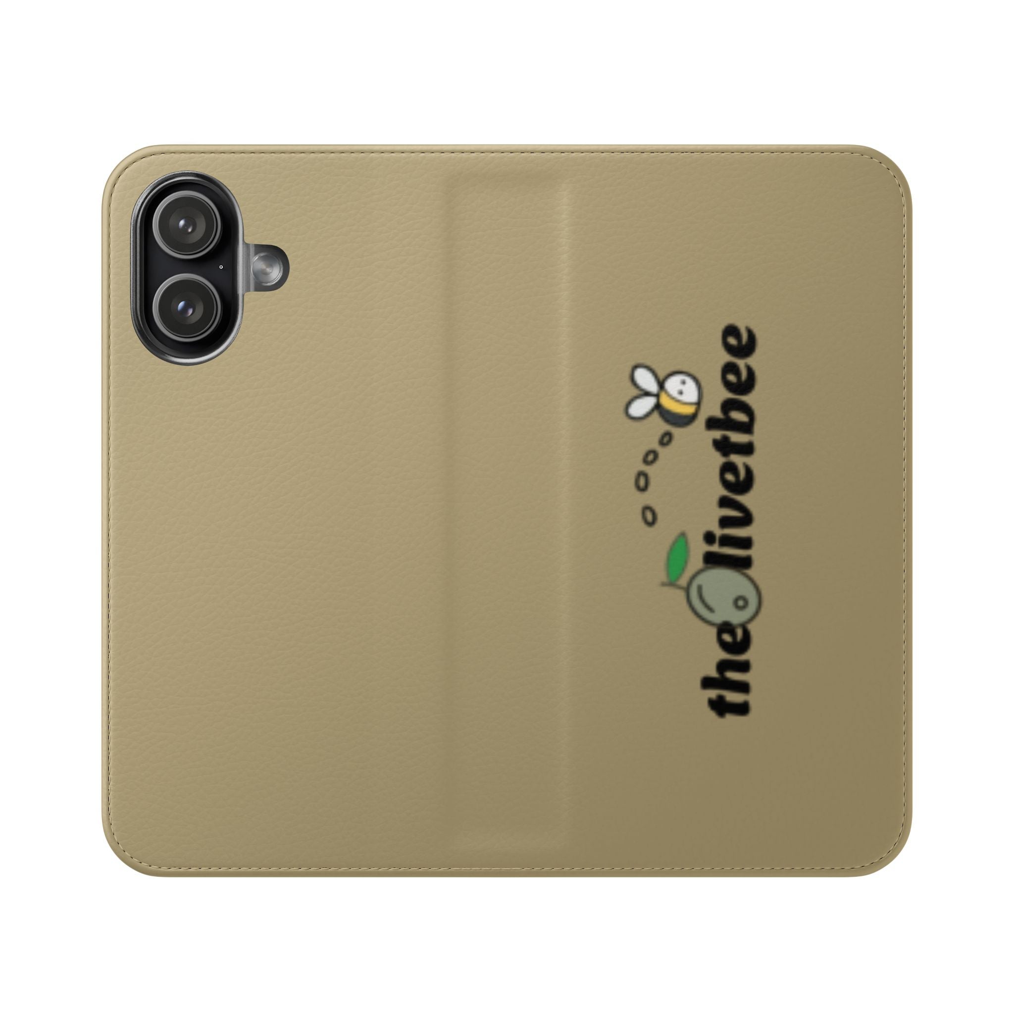 Flip Case Phone Wallet — 'theOlivetbee' Logo Folio Cover with Card Slots