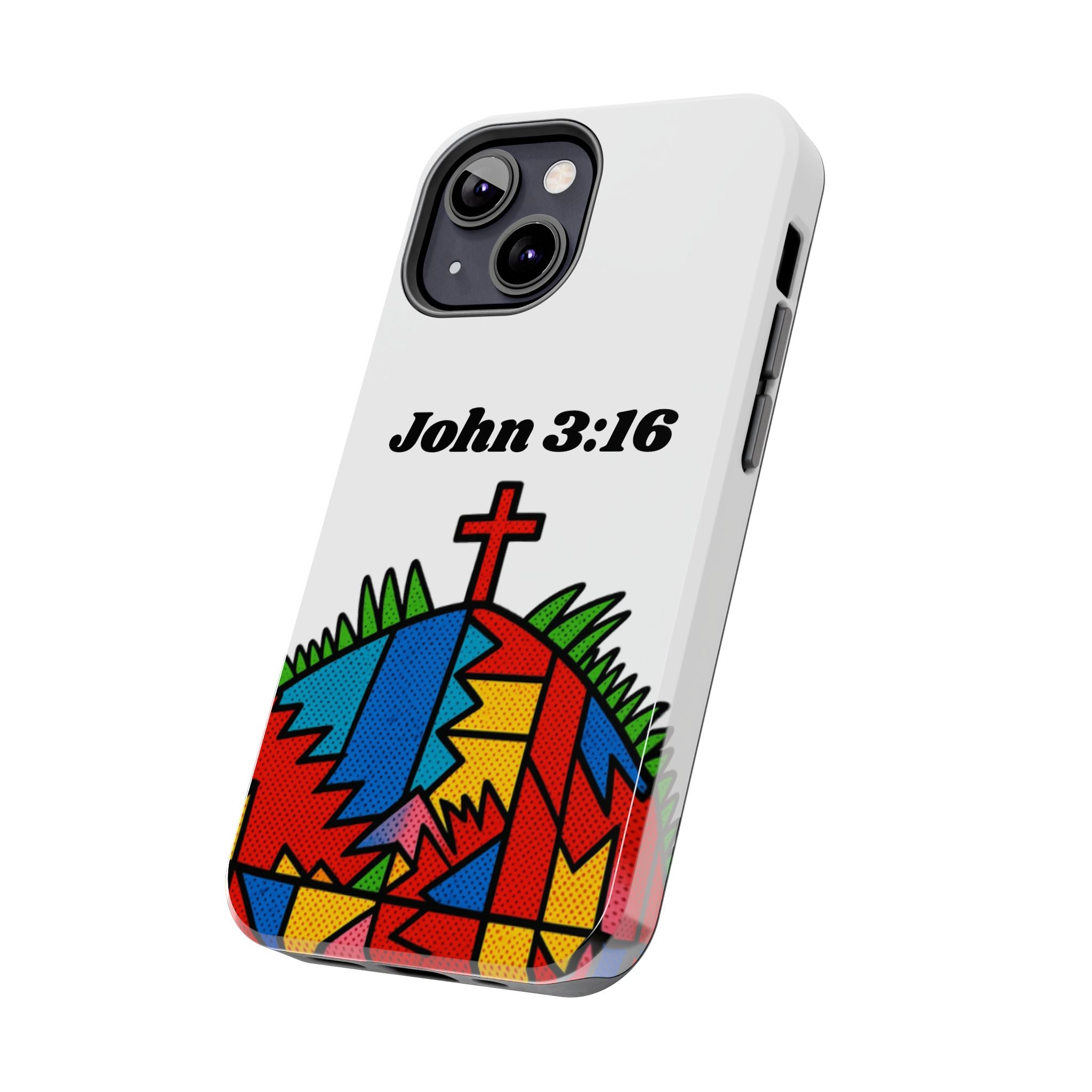 John 3:16 Christian Phone Case — Tough Religious Bible Verse Design