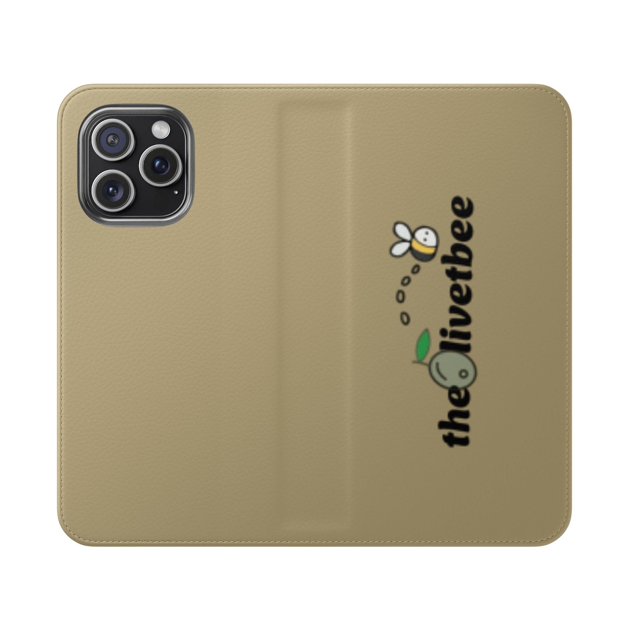 Flip Case Phone Wallet — 'theOlivetbee' Logo Folio Cover with Card Slots