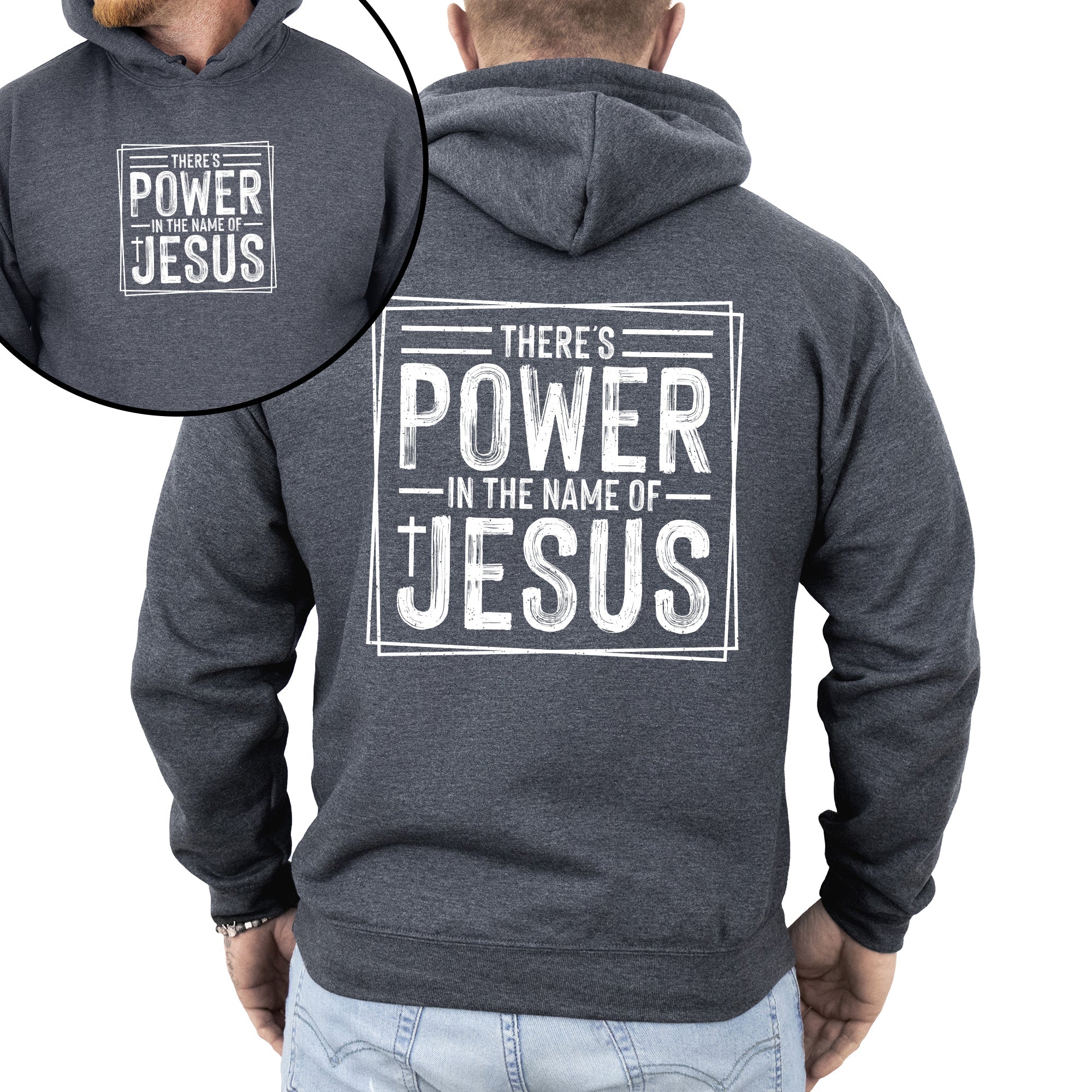 There's Power In The Name Of Jesus, Christian, Religious, Faith, Gospel Hoodie, Hooded Sweatshirt